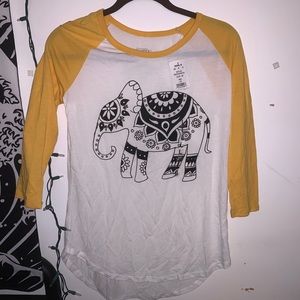 Baseball T-shirt w/ Elephant design
